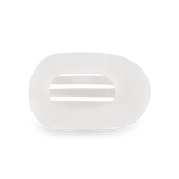 Coconut White Small Flat Round Hair Clip