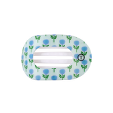 Blue Marigold Medium Flat Round Hair Clip