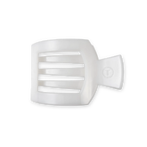 Coconut White Medium Flat Square Hair Clip