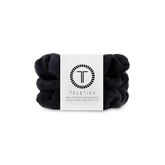 Jet Black Small Towel Scrunchies