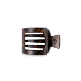 Tortoise Small Flat Square Hair Clip