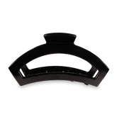 Open Jet Black Large Claw Hair Clip