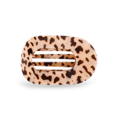 Blonde Tortoise Medium Flat Round Hair Clip