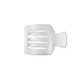 Coconut White Small Flat Square Hair Clip