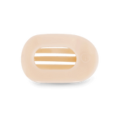 Almond Beige Small Flat Round Hair Clip
