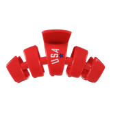 USA Classic Red Large Claw Clip