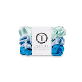 Blue My Mind Small Silk Scrunchies