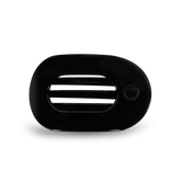 Jet Black Small Flat Round Hair Clip