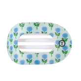 Blue Marigold Large Flat Round Hair Clip