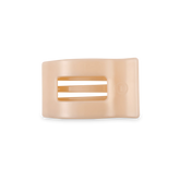 Almond Beige Small Flat Rectangle Hair Clip