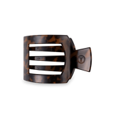 Tortoise Medium Flat Square Hair Clip