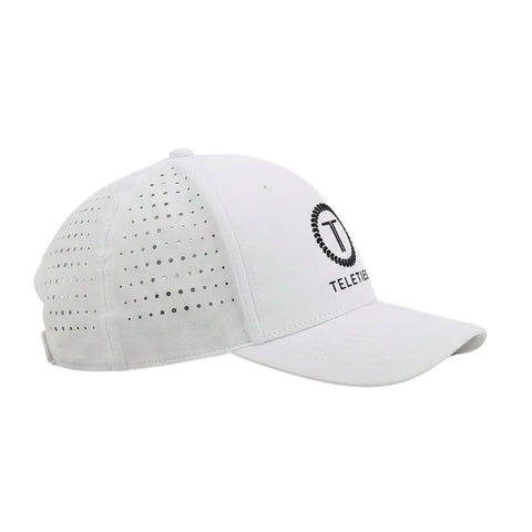 TELETIES Perforated Performance Hat - White