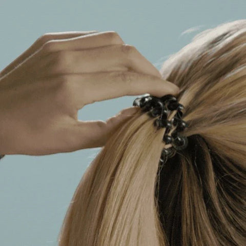 Washed Denim Small Hair Ties