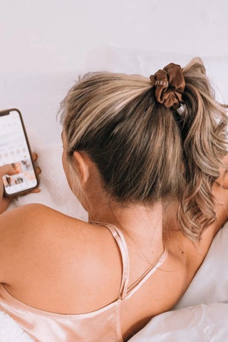 For the Love of Nudes Large Silk Scrunchies