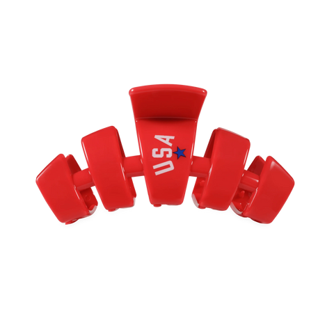 USA Classic Red Medium Claw Clip