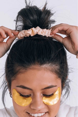 For the Love of Nudes Large Silk Scrunchies