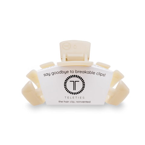 Classic Almond Beige Medium Claw Clip