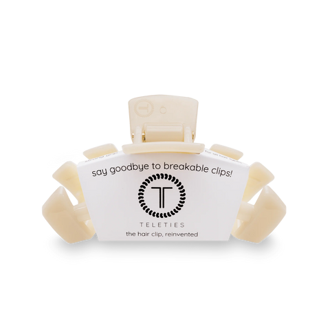 Classic Almond Beige Small Claw Clip