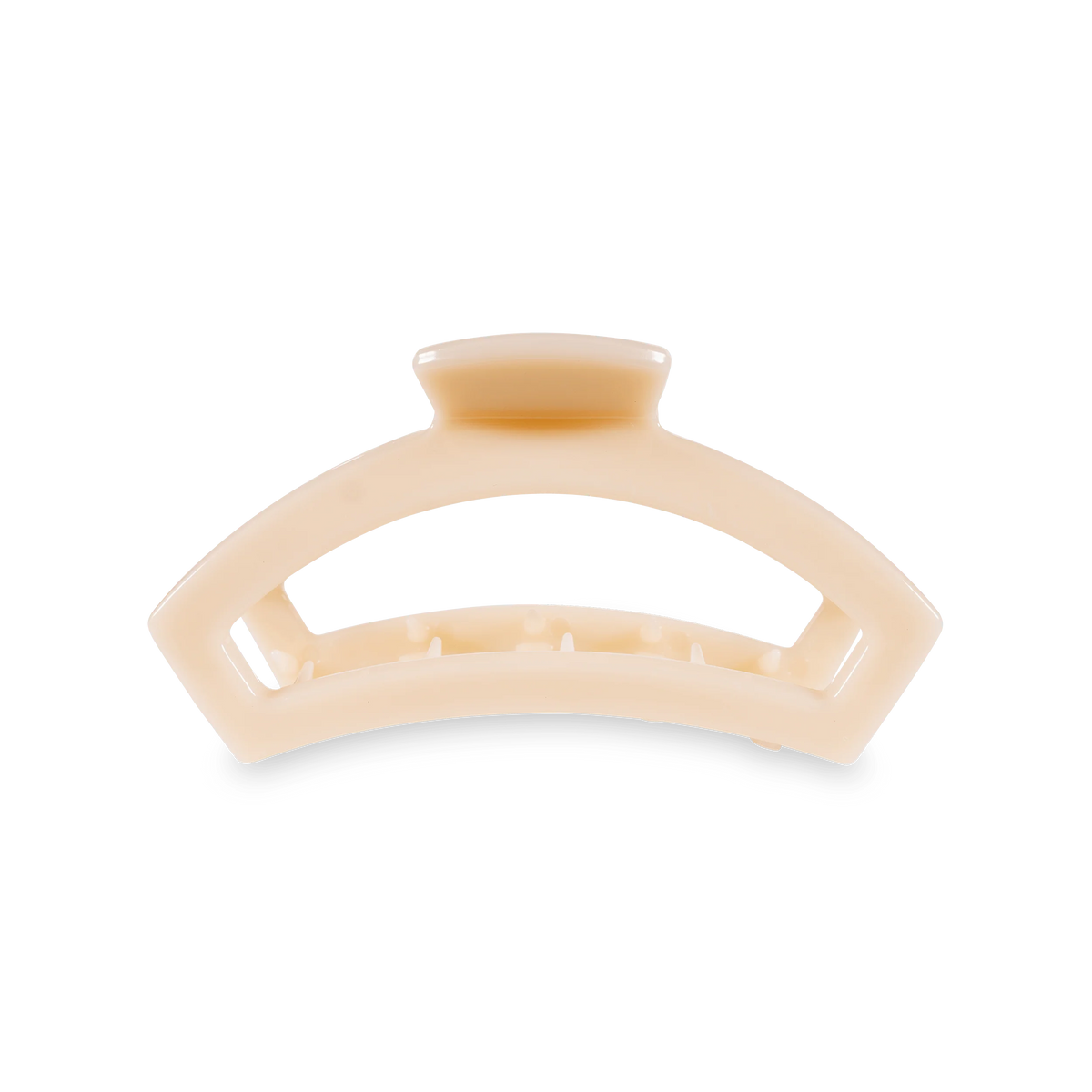 Open Almond Beige Medium Claw Hair Clip
