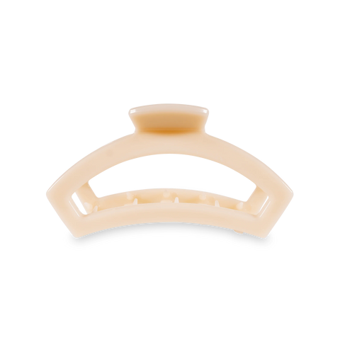 Open Almond Beige Medium Claw Hair Clip