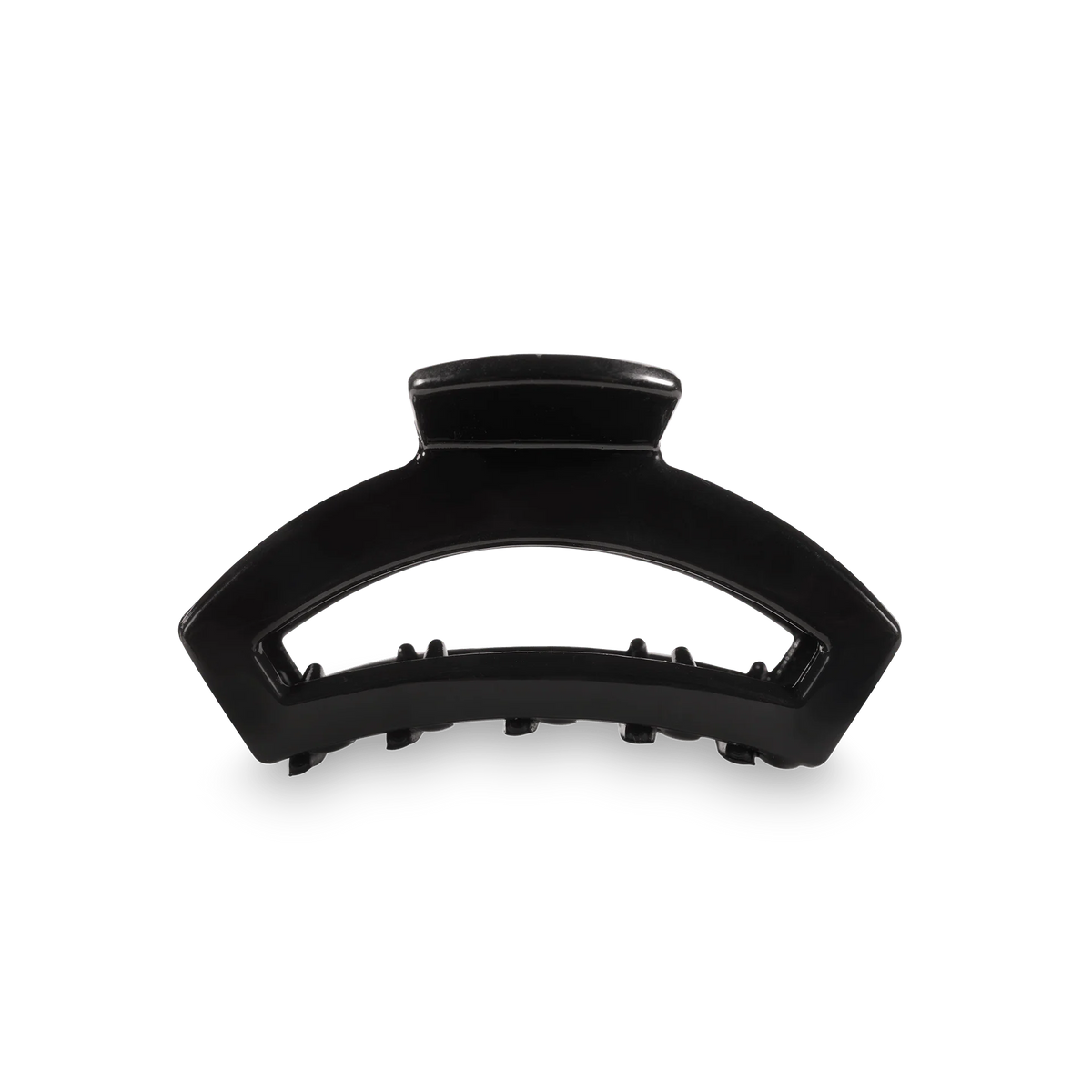 Open Jet Black Tiny Hair Clip