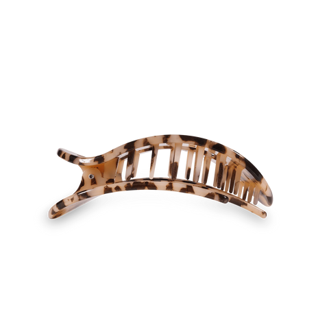Blonde Tortoise Medium Flat Round Hair Clip