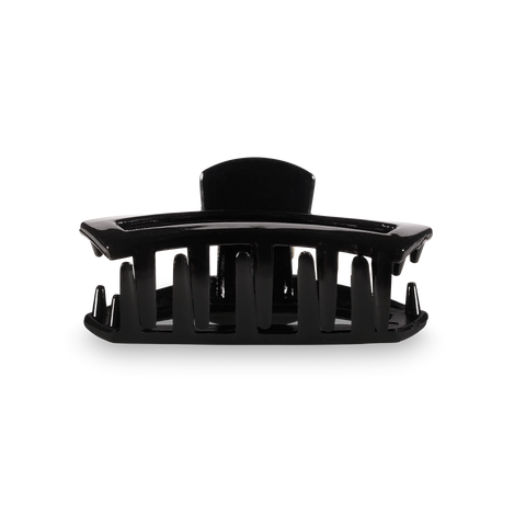 Open Jet Black Tiny Hair Clip