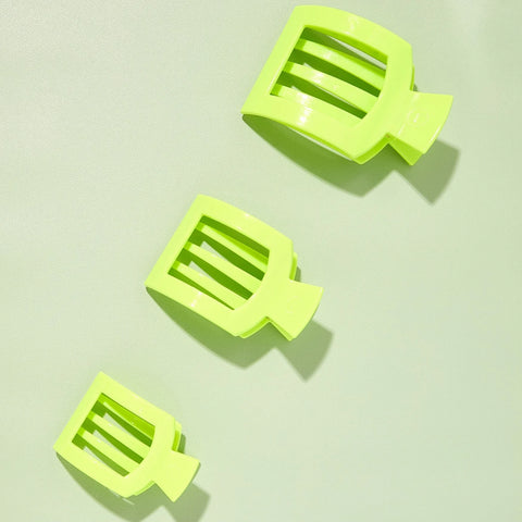 Summer Brights Large Flat Square Hair Clip