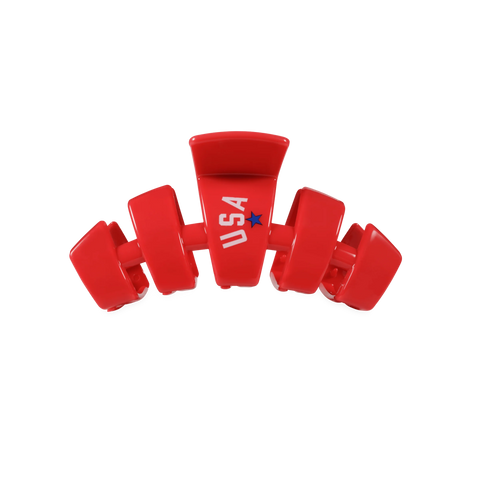 USA Classic Red Small Claw Clip