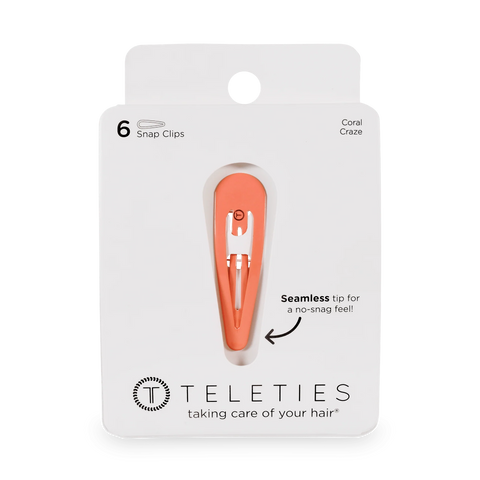 Coral Craze Snap Clips (6Ct)