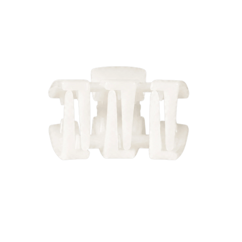 Classic Coconut White Petite Claw Clip