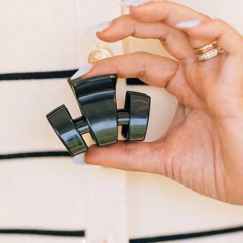Classic Jet Black Petite Claw Clip