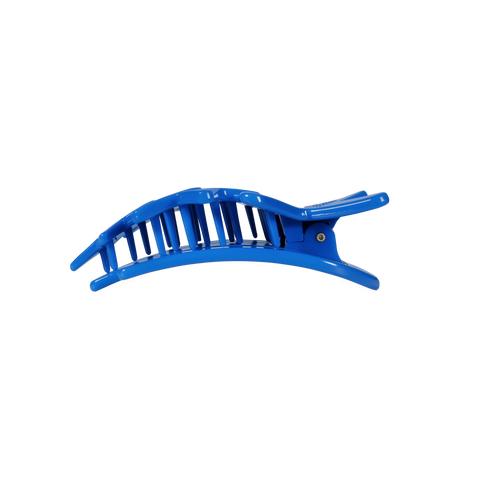 Blue Shooting Star Medium Flat Hair Clip
