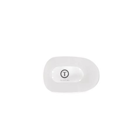 Coconut White Tiny Flat Round Clip