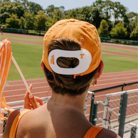 Go Vols! Large Flat Round Hair Clip