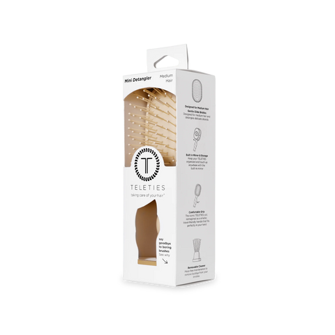 Mini Detangler Hair Brush for Medium Hair - Tan