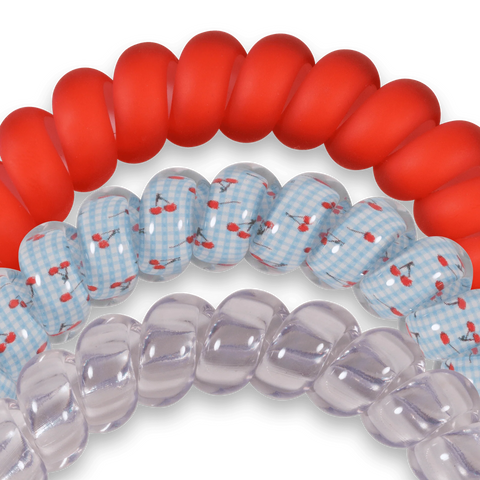 Basket of Cherries Large Hair Ties