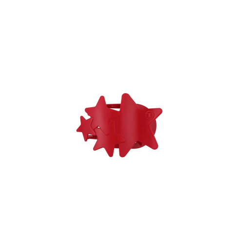 Red Shooting Star Tiny Flat Hair Clip