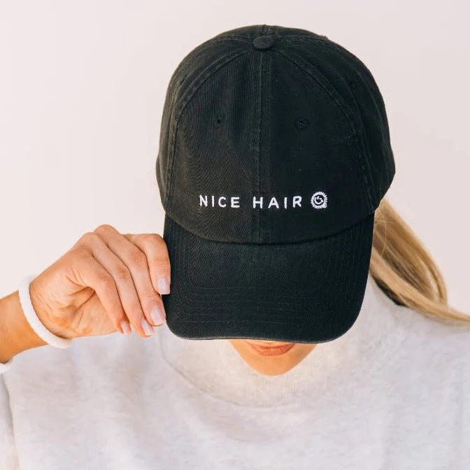 Nice Hair Ball Cap - Black