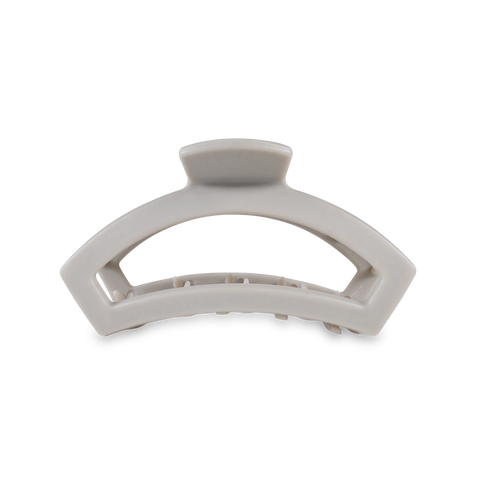 Open Silver Flames Medium Claw Hair Clip