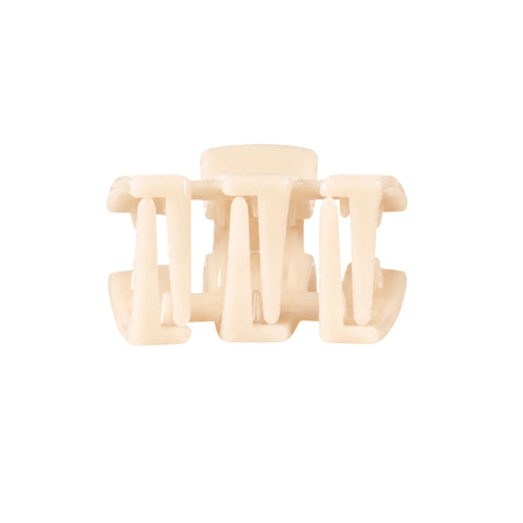 Classic Almond Beige Petite Claw Clip