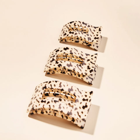 Blonde Tortoise Large Flat Rectangle Hair Clip