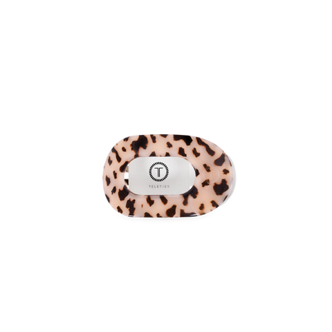 Blonde Tortoise Tiny Flat Round Clip