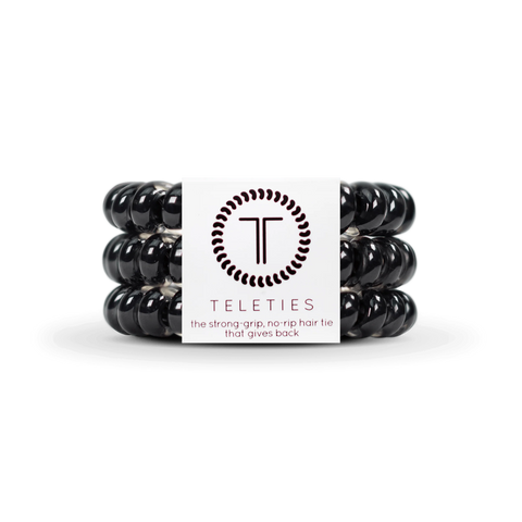Jet Black Large Hair Ties