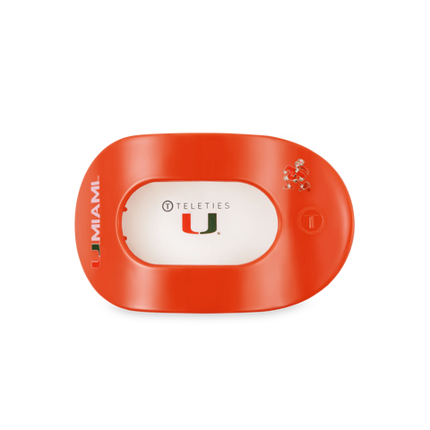 Go Canes! Medium Flat Round Hair Clip