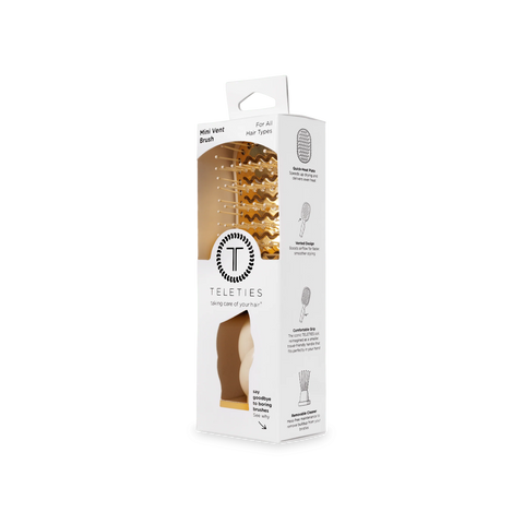 Mini Vented Hair Brush - Tan