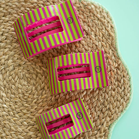 Summer Crush Medium Flat Rectangle Hair Clip