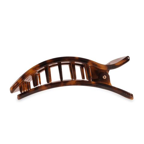 Tortoise Large Flat Rectangle Hair Clip