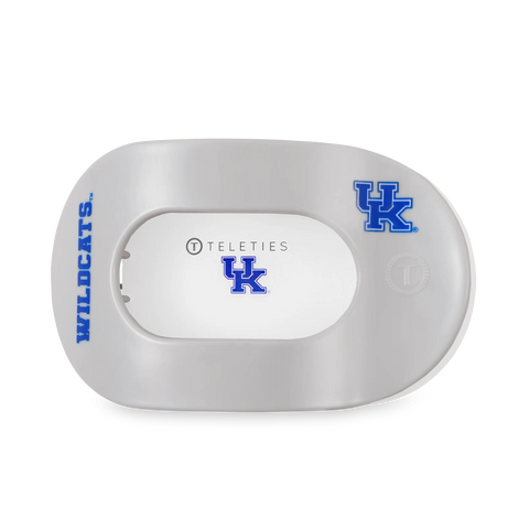Go Big Blue! Large Flat Round Hair Clip