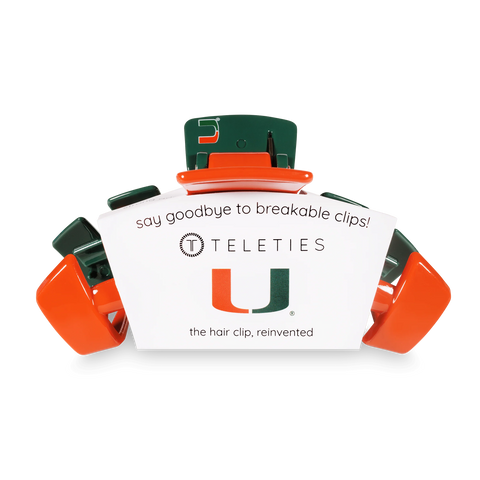 University of Miami Large Claw Clip